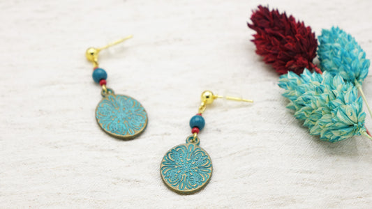 Boho Dangle Turquoise Earrings