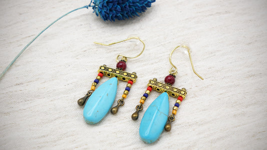 Boho Turquoise Earrings