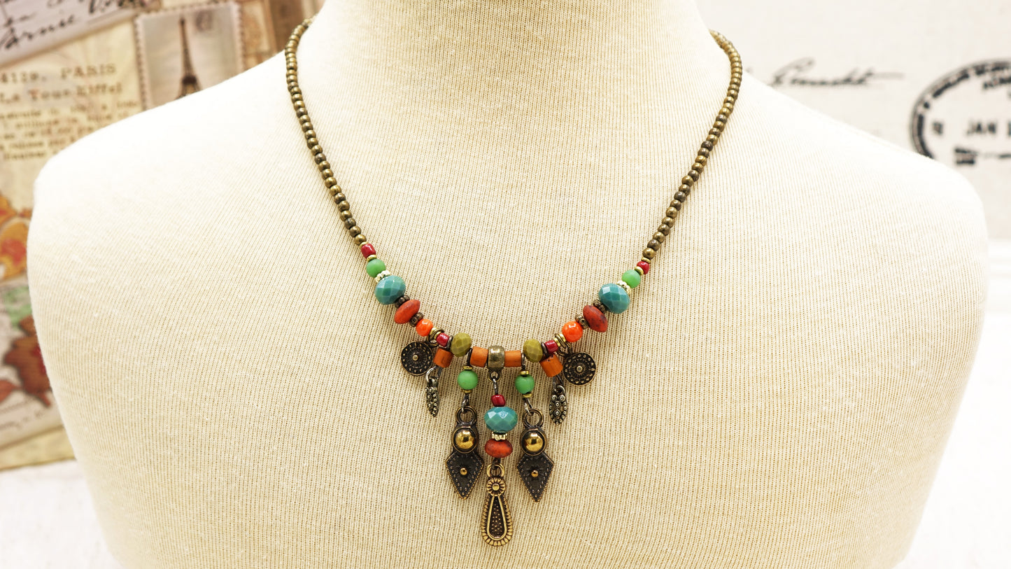 Boho Beaded Necklace