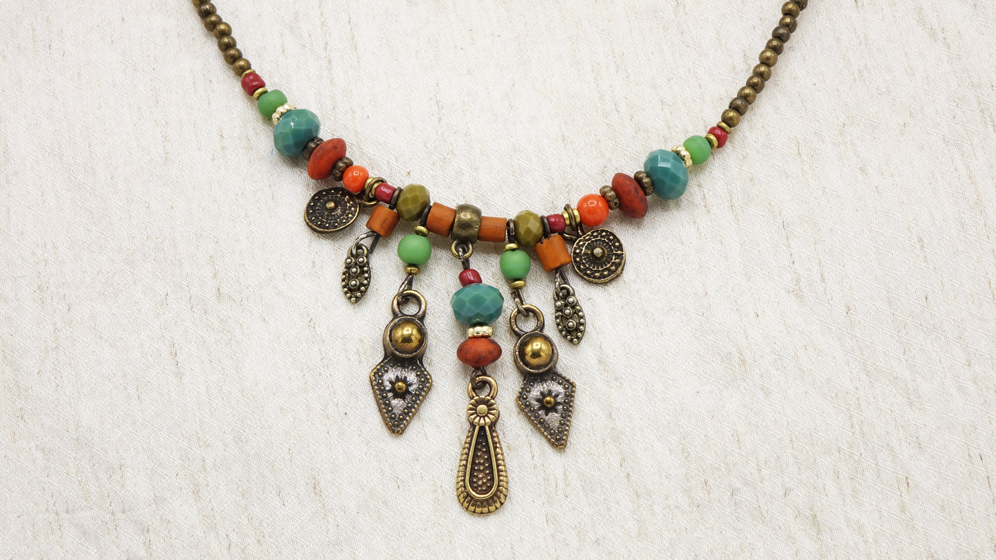 Boho Beaded Necklace