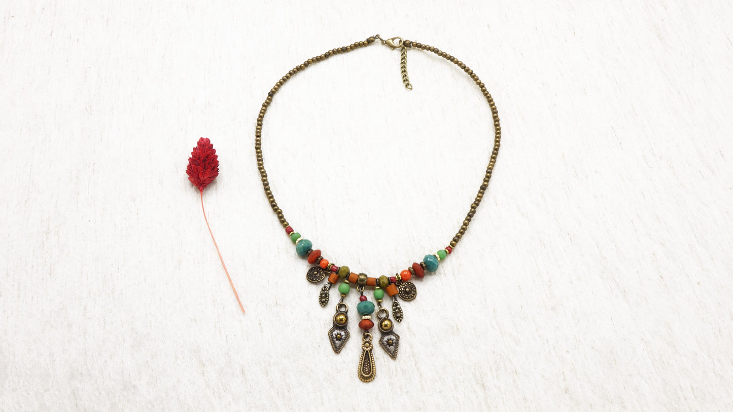 Boho Beaded Necklace