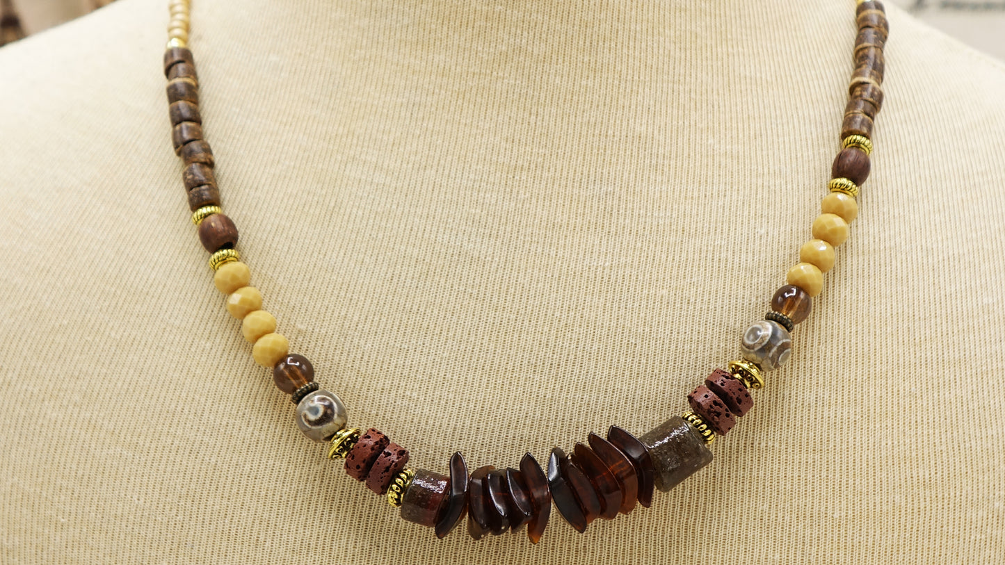 Earthy Beaded Necklace