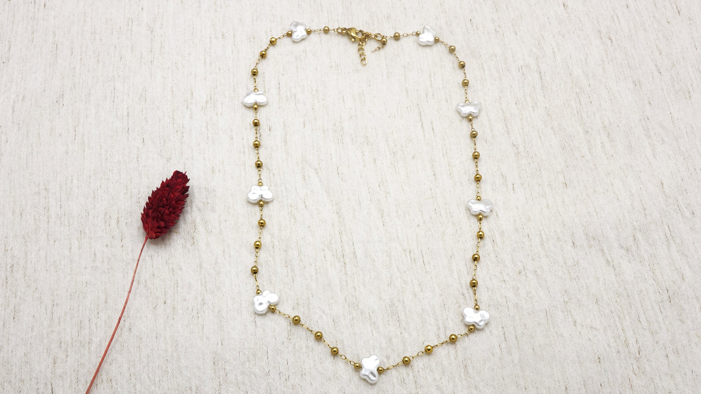 Pearl Butterfly Necklace