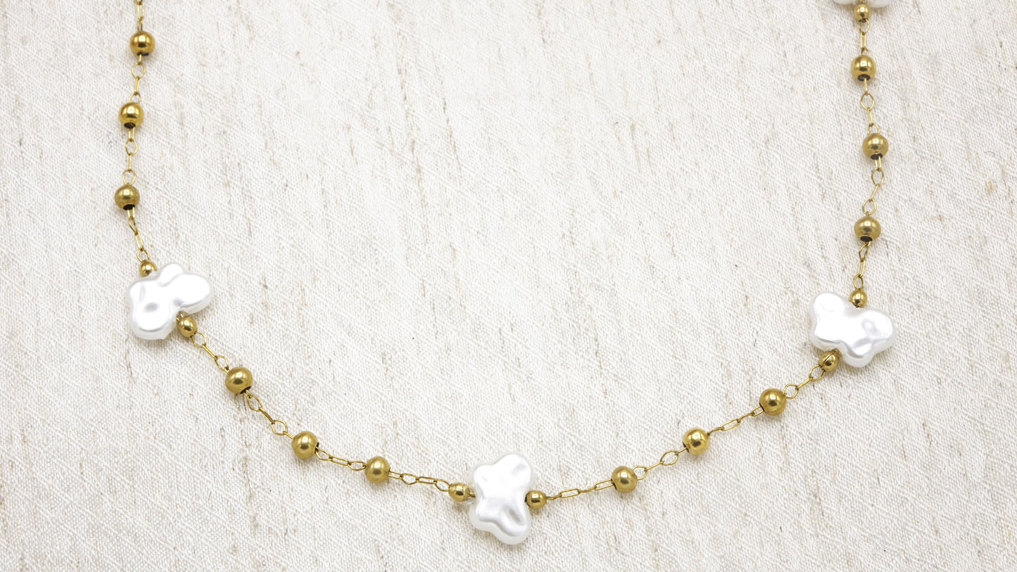 Pearl Butterfly Necklace