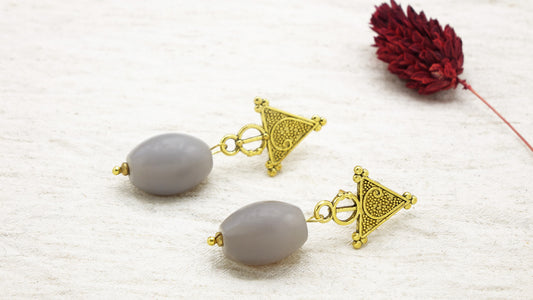 Agate Crystal Stone Earrings