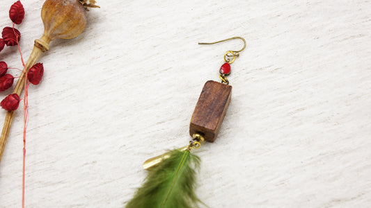 Boho Feather Earrings