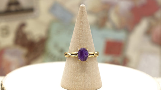 Amethyst Crystal Stone Ring - Verna Artisan Works