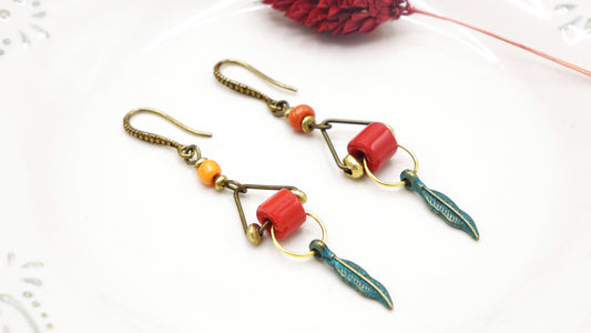 Boho Feather Earrings