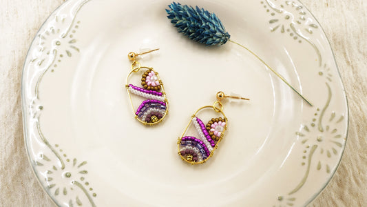 Boho Beaded Handwired Earring